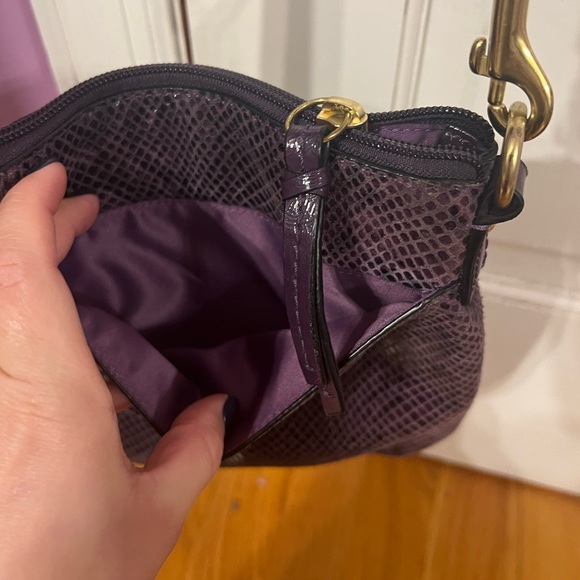 Purple Coach crossbody bag - Picture 3 of 4